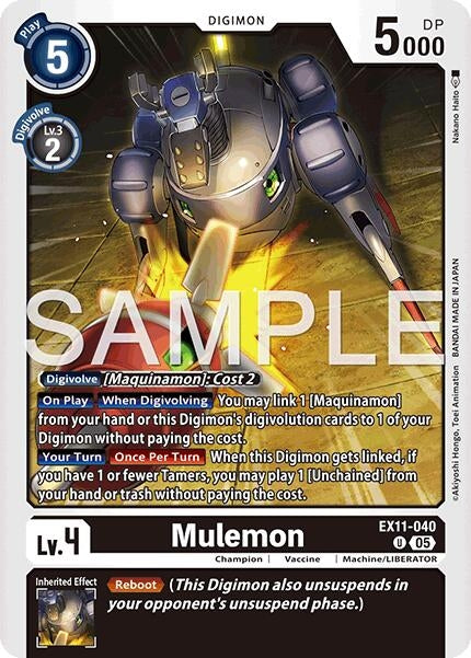 Image for Mulemon (EX11-040 U) (Dawn of Liberator) (EX-11) - Digimon Card Game