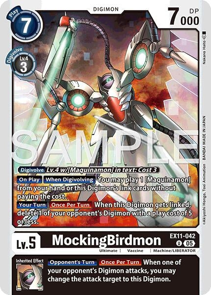 Image for MockingBirdmon (EX11-042 U) (Dawn of Liberator) (EX-11) - Digimon Card Game