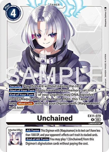 Image for Unchained (EX11-070 R) (Dawn of Liberator) (EX-11) - Digimon Card Game
