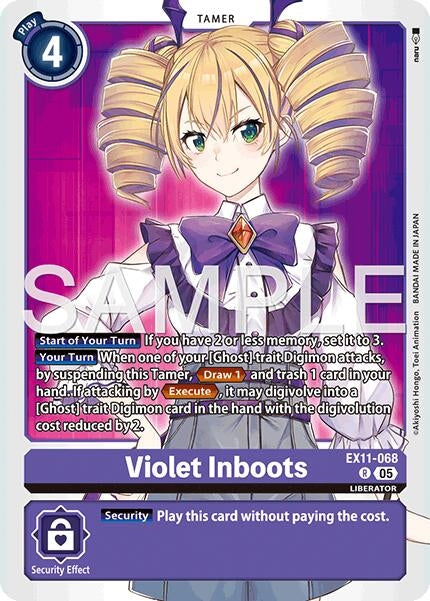Image for Violet Inboots (EX11-068 R) (Dawn of Liberator) (EX-11) - Digimon Card Game