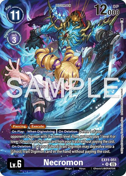 Image for Necromon (Alternate Art) (EX11-051 SR) (Dawn of Liberator) (EX-11) - Digimon Card Game