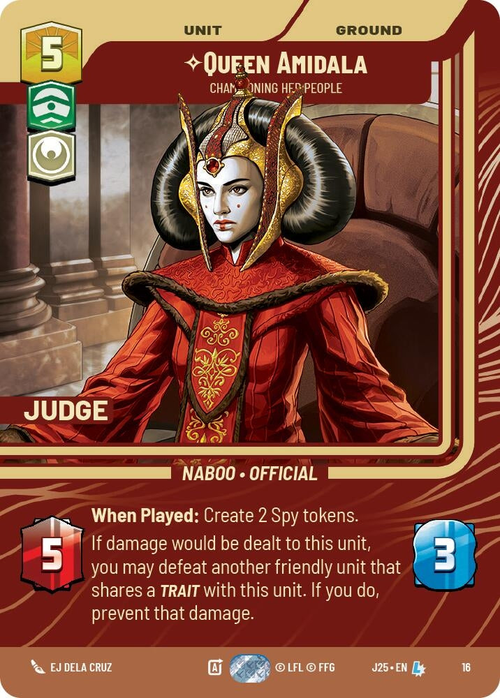 Image for Queen Amidala - Championing Her People (16) - Star Wars: Unlimited