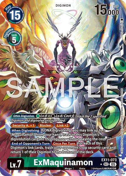 Image for ExMaquinamon (Alternate Art) (EX11-073 SEC) (Dawn of Liberator) (EX-11) - Digimon Card Game