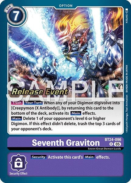 Image for Seventh Graviton (BT24-096 R) - Digimon Card Game