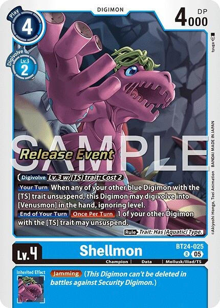Image for Shellmon (BT24-025 R) - Digimon Card Game