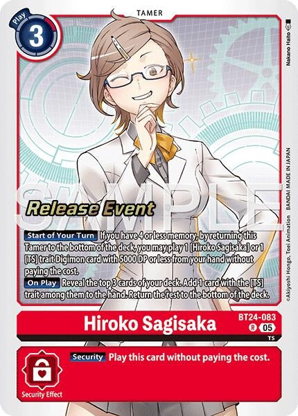 Image for Hiroko Sagisaka (BT24-083 R) - Digimon Card Game
