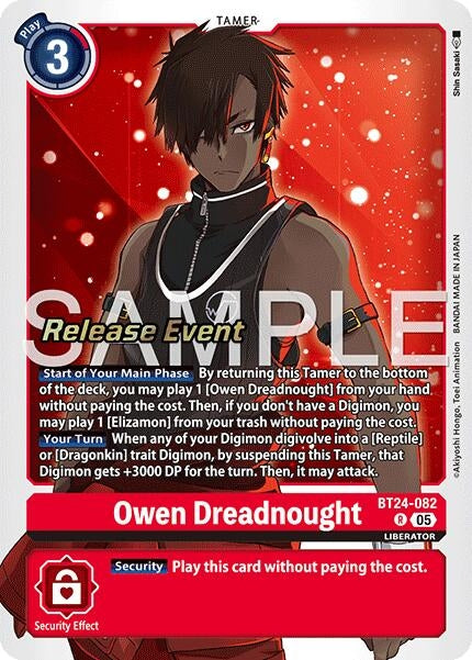 Image for Owen Dreadnought (BT24-082 R) - Digimon Card Game