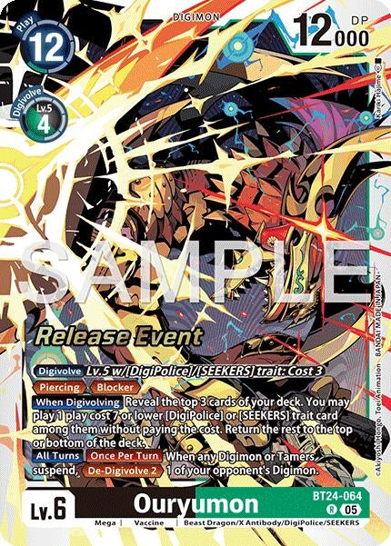 Image for Ouryumon (BT24-064 R) - Digimon Card Game