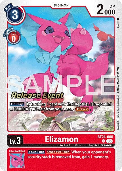 Image for Elizamon (BT24-008 C) - Digimon Card Game