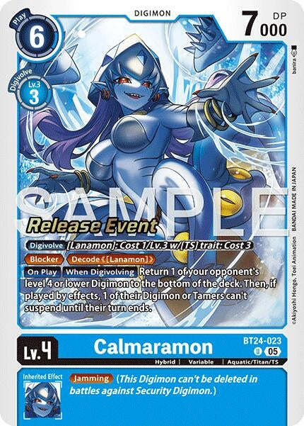 Image for Calmaramon (BT24-023 U) - Digimon Card Game