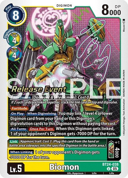Image for Biomon (BT24-038 U) - Digimon Card Game