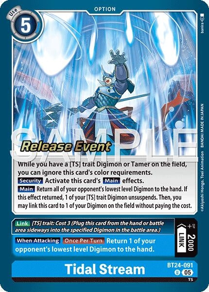 Image for Tidal Stream (BT24-091 U) - Digimon Card Game