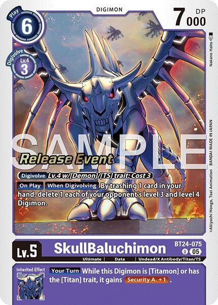 Image for SkullBaluchimon (BT24-075 U) - Digimon Card Game