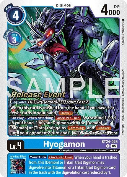 Image for Hyogamon (BT24-026 U) - Digimon Card Game