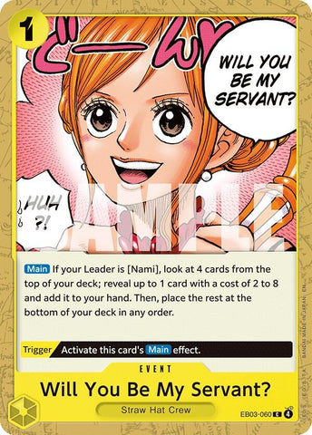 Image for Will You Be My Servant? (EB03-060) (Extra Booster: One Piece Heroines Edition) - One Piece Card Game
