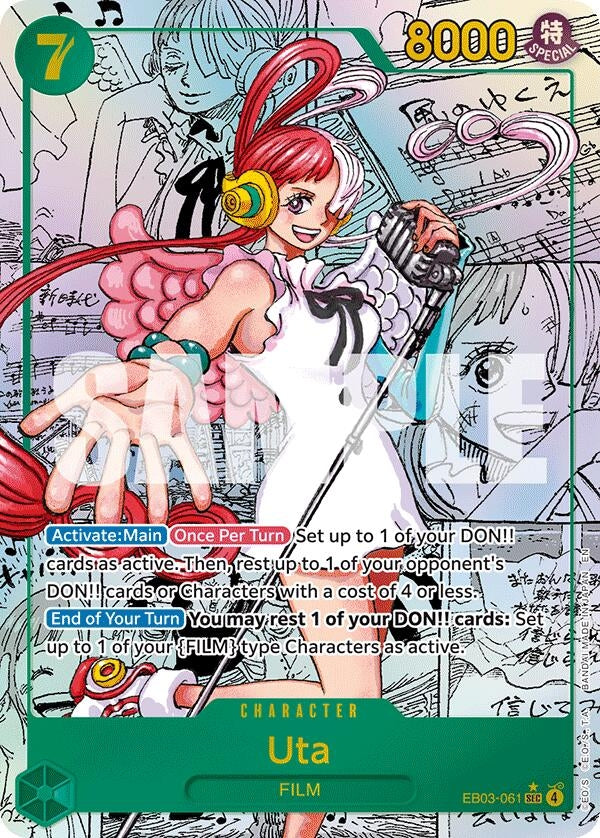 Image for Uta (061) (Manga) (EB03-061) (Extra Booster: One Piece Heroines Edition) - One Piece Card Game