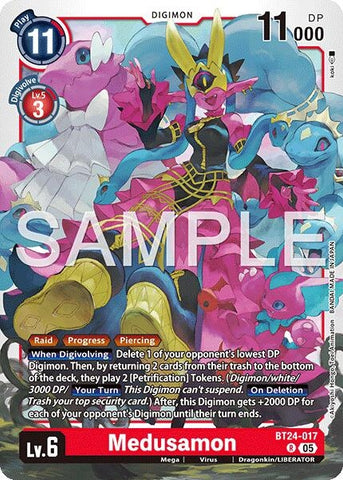 Image for Medusamon (BT24-017 R) (Time Stranger) (BT-24) - Digimon Card Game