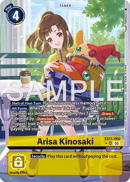 Image for Arisa Kinosaki (Alternate Art) (EX11-060 SR) (Dawn of Liberator) (EX-11) - Digimon Card Game