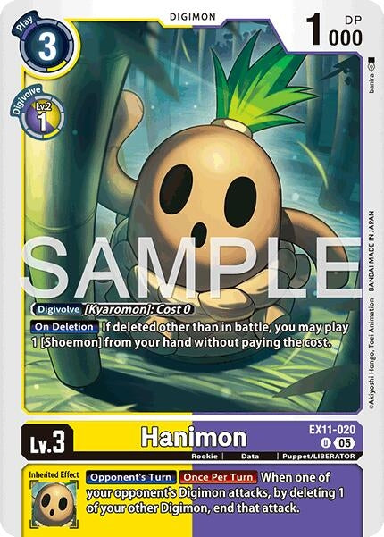 Image for Hanimon (EX11-020 U) (Dawn of Liberator) (EX-11) - Digimon Card Game