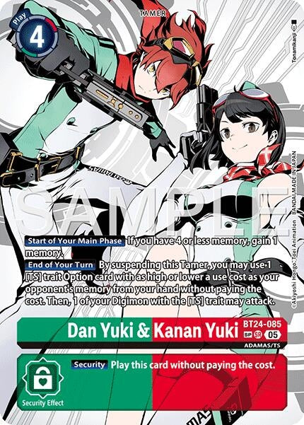 Image for Dan Yuki & Kanan Yuki (SP) (BT24-085 SR) - Digimon Card Game