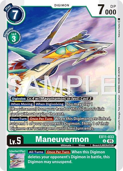 Image for Maneuvermon (EX11-033 U) (Dawn of Liberator) (EX-11) - Digimon Card Game