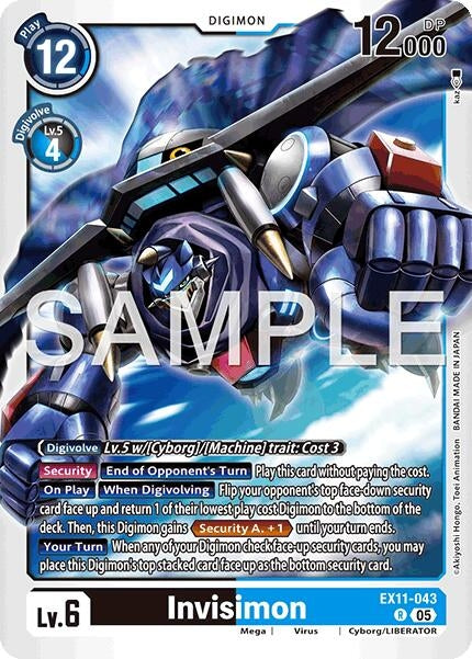 Image for Invisimon (EX11-043 R) (Dawn of Liberator) (EX-11) - Digimon Card Game