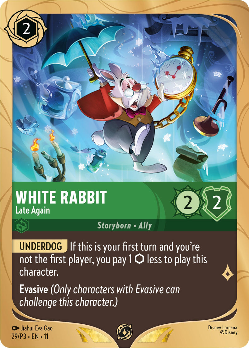 Image for White Rabbit - Late Again (29) (Disney Lorcana Promo Cards) - Disney Lorcana