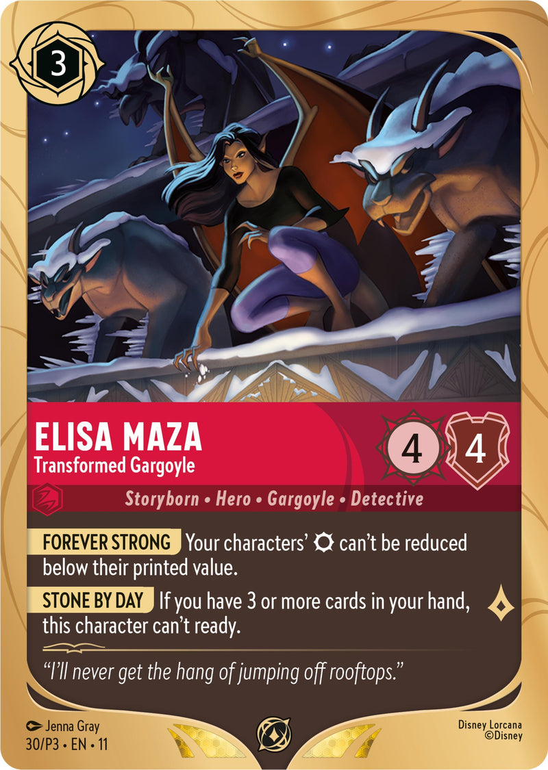 Image for Elisa Maza - Transformed Gargoyle (30) (Disney Lorcana Promo Cards) - Disney Lorcana
