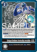 Image for Unique Emblem: Invincibly Invisible (Dawn of Liberator Box Topper) (P - 231 P) (Digimon Promotion Cards) - Digimon Card Game