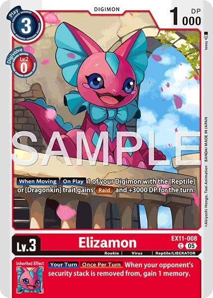 Image for Elizamon (EX11-008 C) (Dawn of Liberator) (EX-11) - Digimon Card Game