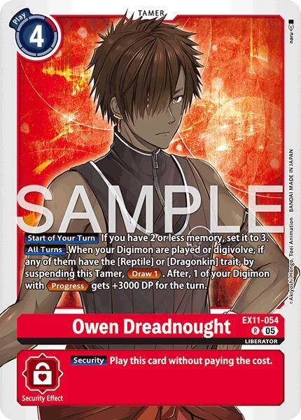 Image for Owen Dreadnought (EX11-054 R) (Dawn of Liberator) (EX-11) - Digimon Card Game