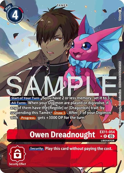 Image for Owen Dreadnought (Alternate Art) (EX11-054 R) (Dawn of Liberator) (EX-11) - Digimon Card Game