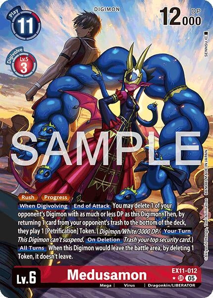 Image for Medusamon (Alternate Art) (EX11-012 SR) (Dawn of Liberator) (EX-11) - Digimon Card Game