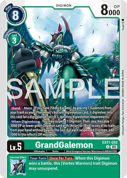 Image for GrandGalemon (EX11-032 U) (Dawn of Liberator) (EX-11) - Digimon Card Game