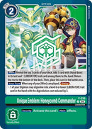 Image for Unique Emblem: Honeycomb Commander (Dawn of Liberator Box Topper) (P-230 P) (Digimon Promotion Cards) (D-PR) - Digimon Card Game