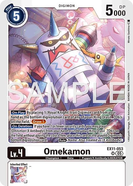 Image for Omekamon (EX11-053 SR) (Dawn of Liberator) (EX-11) - Digimon Card Game