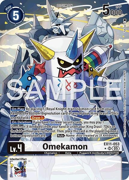 Image for Omekamon (Alternate Art) (EX11-053 SR) (Dawn of Liberator) (EX-11) - Digimon Card Game