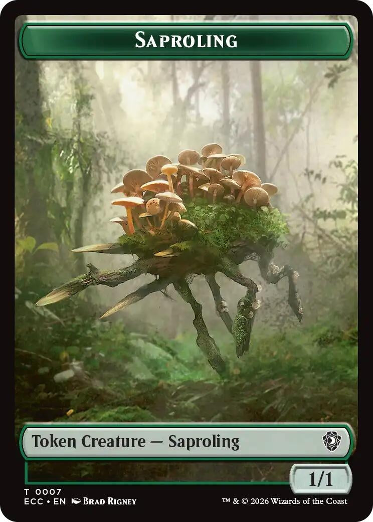 Image for Saproling // Scarecrow Double-Sided Token (7 // 11) - Magic: The Gathering