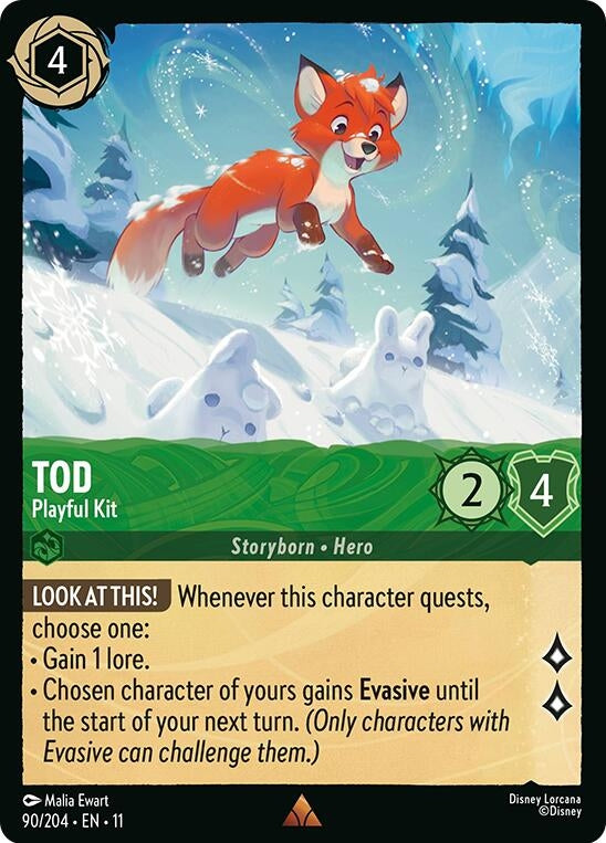 Image for Tod - Playful Kit (90/204) - Disney Lorcana