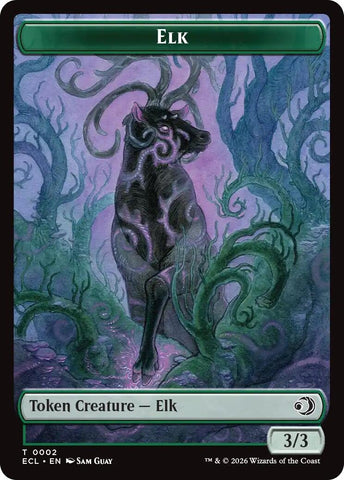 Image for Elk // Emblem - Oko, Shadowmoor Scion Double-Sided Token (2 // 12) - Magic: The Gathering