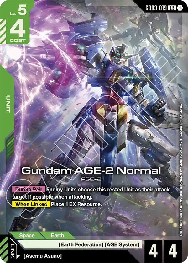 Image for Gundam AGE-2 Normal (GD03-019) - Gundam Card Game