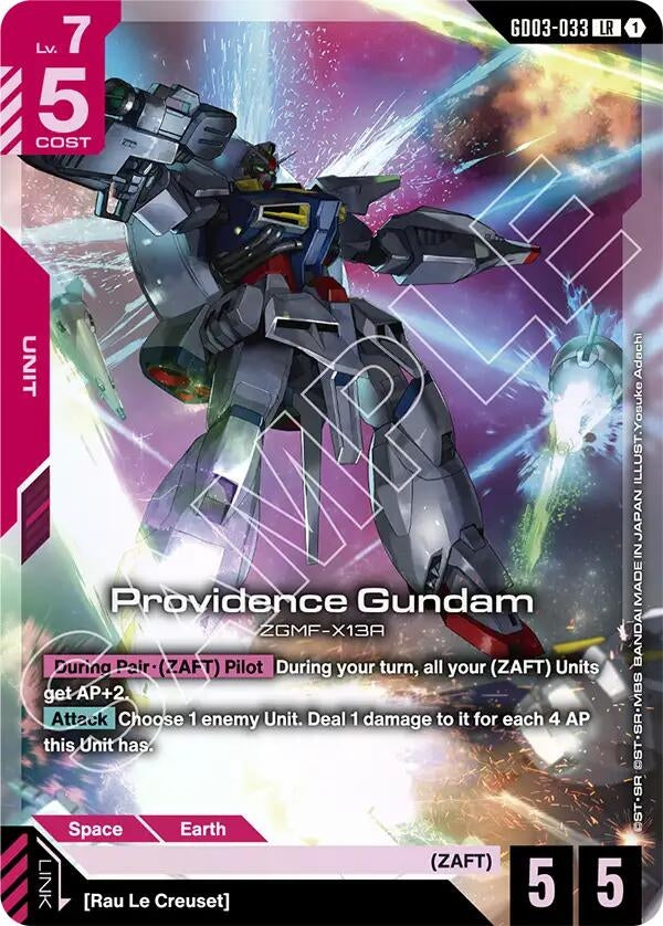 Image for Providence Gundam (GD03-033) - Gundam Card Game
