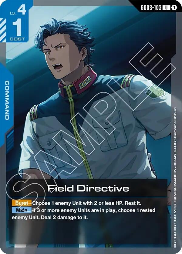 Image for Field Directive (GD03-103) - Gundam Card Game