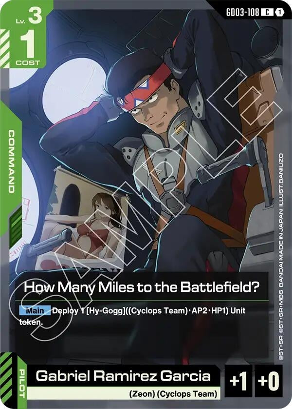 Image for How Many Miles to the Battlefield? (GD03-108) - Gundam Card Game