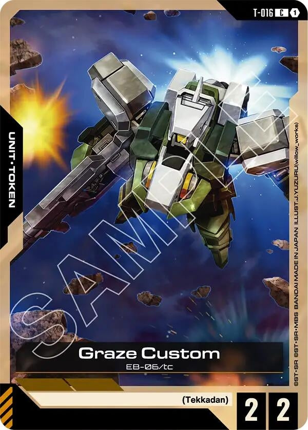 Image for Graze Custom (T-016) - Gundam Card Game
