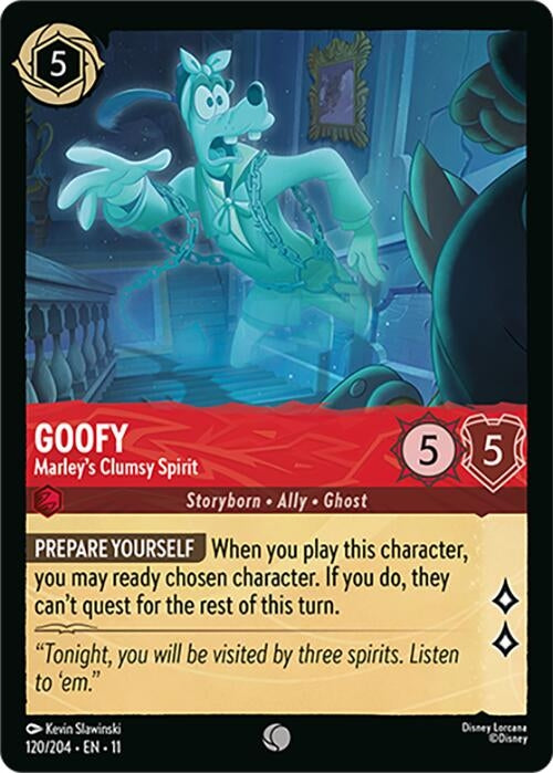 Image for Goofy - Marley's Clumsy Spirit (120/204) (Winterspell) - Disney Lorcana