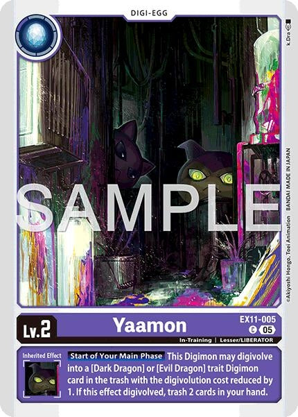 Image for Yaamon (EX11-005 C) (Dawn of Liberator) (EX-11) - Digimon Card Game