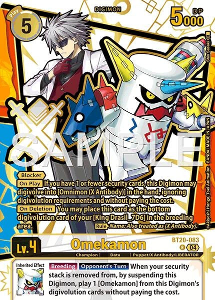 Image for Omekamon (Rare Pull) (BT20-083 R) (Dawn of Liberator) (EX-11) - Digimon Card Game