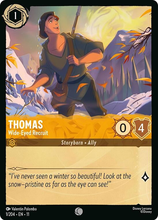 Image for Thomas - Wide-Eyed Recruit (1/204) (Winterspell) - Disney Lorcana