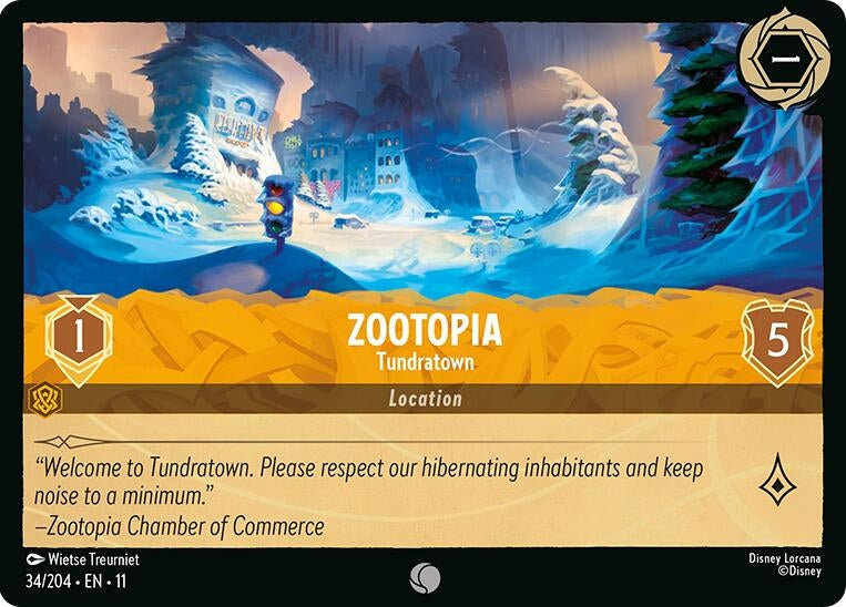 Image for Zootopia - Tundratown (34/204) (Winterspell) - Disney Lorcana